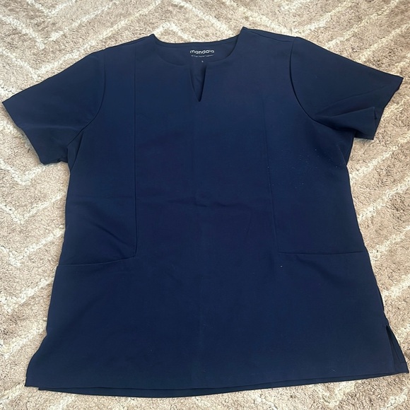 Navy blue Mandala brand scrub top in a size large - Picture 1 of 1